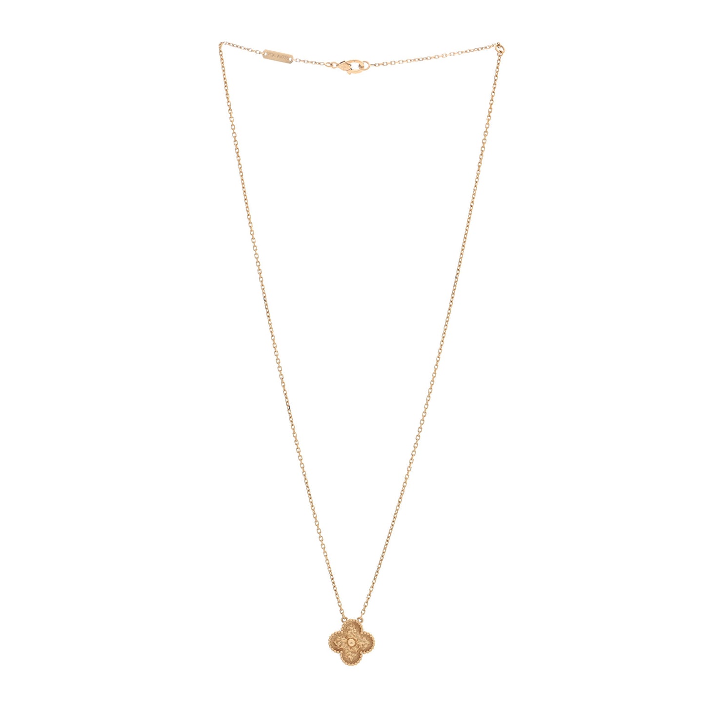 18K Yellow Gold Vintage Alhambra Pendant Necklace