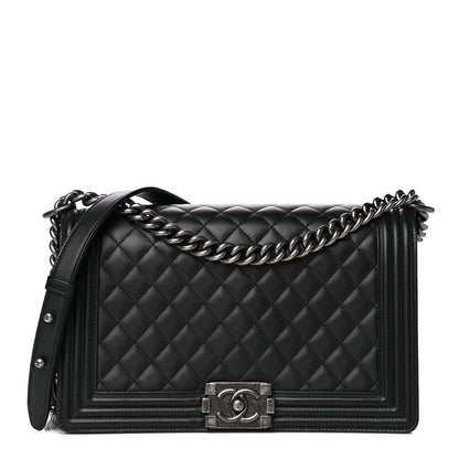 Chanel Calfskin Quilted New Medium Boy Flap Black 1 of 12