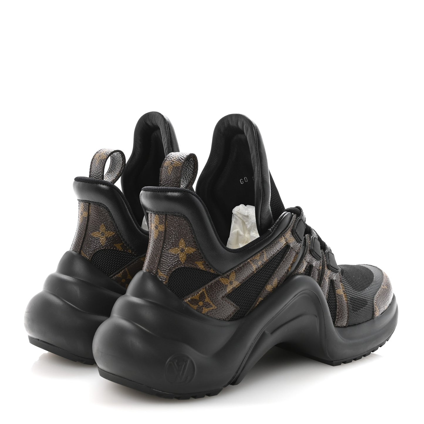 Calfskin Patent Monogram LV Archlight Sneakers 39 Black