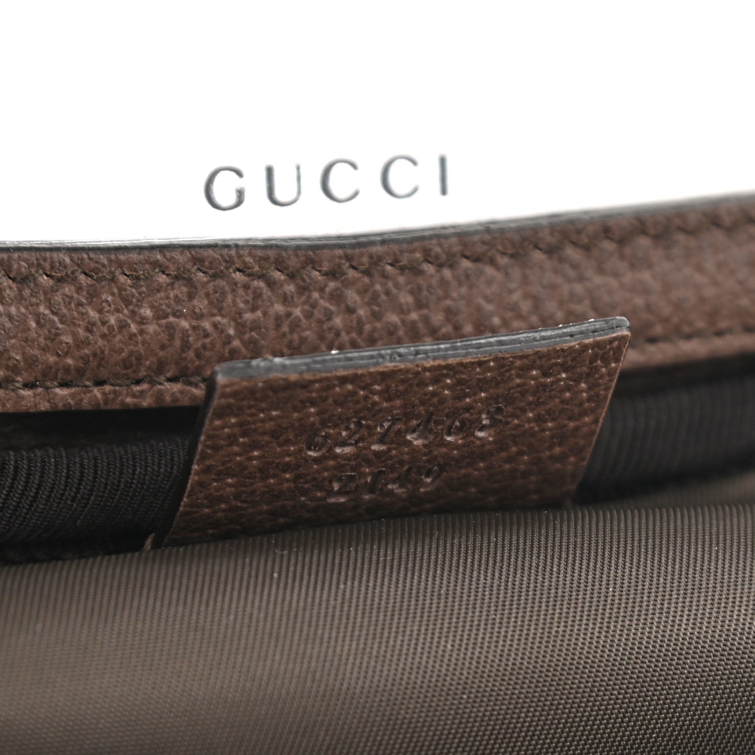Gucci GG Supreme Monogram Textured Calfskin Web Ophidia Vanity Cosmetic Case Beige Ebony New Acero 7 of 8