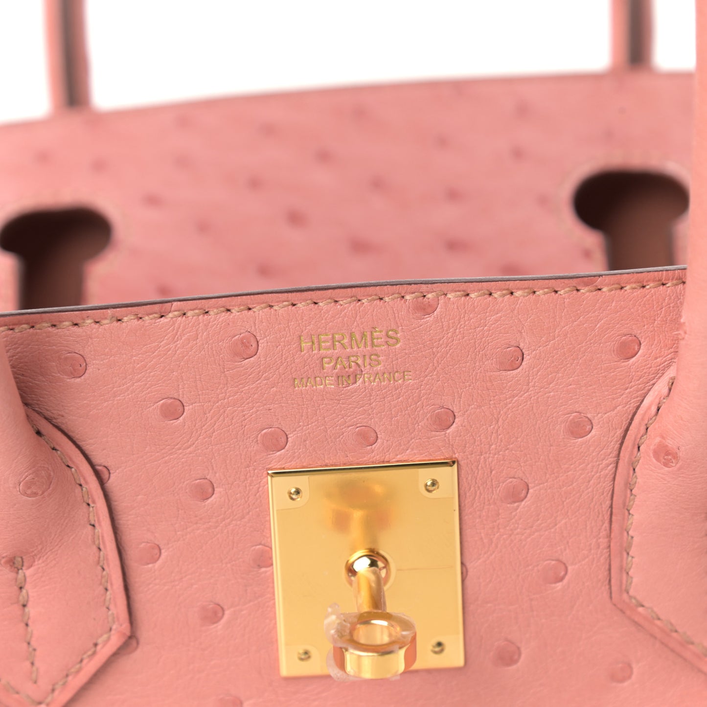 Ostrich Birkin 30 Terre Cuite