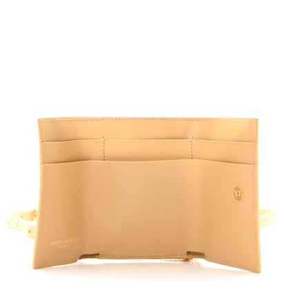 Saint Laurent Smooth Calfskin Monogram Rider Belt Bag Dark Beige 5 of 11