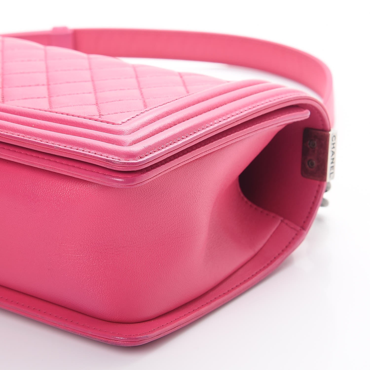 Chanel Lambskin Quilted Medium Boy Flap Pink 13 of 13