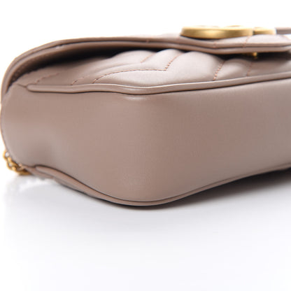 Gucci Calfskin Matelasse Super Mini GG Marmont Shoulder Bag Porcelain Rose 8 of 10