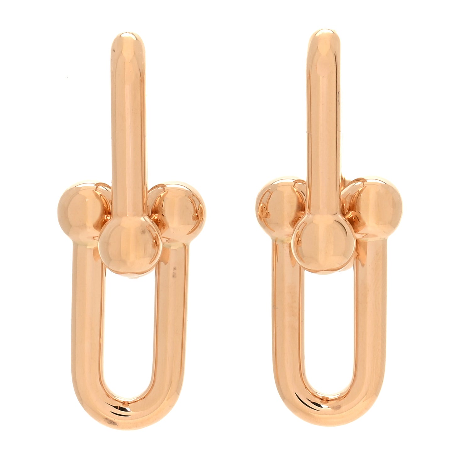 18K Rose Gold Large HardWear Link Earrings
