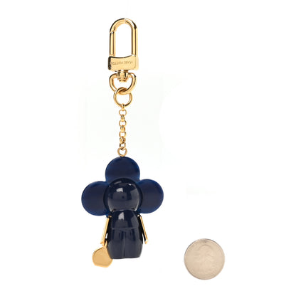 Louis Vuitton Resin Wood Vivienne Bag Charm Nautical Blue 2 of 3