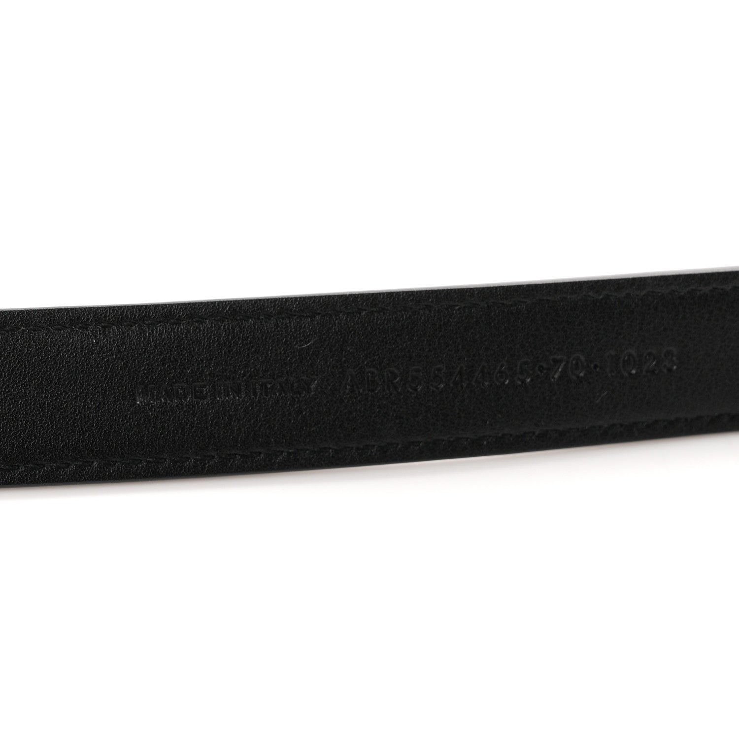 Saint Laurent Smooth Calfskin Monogram Square Buckle Belt 70 28 Black 4 of 7