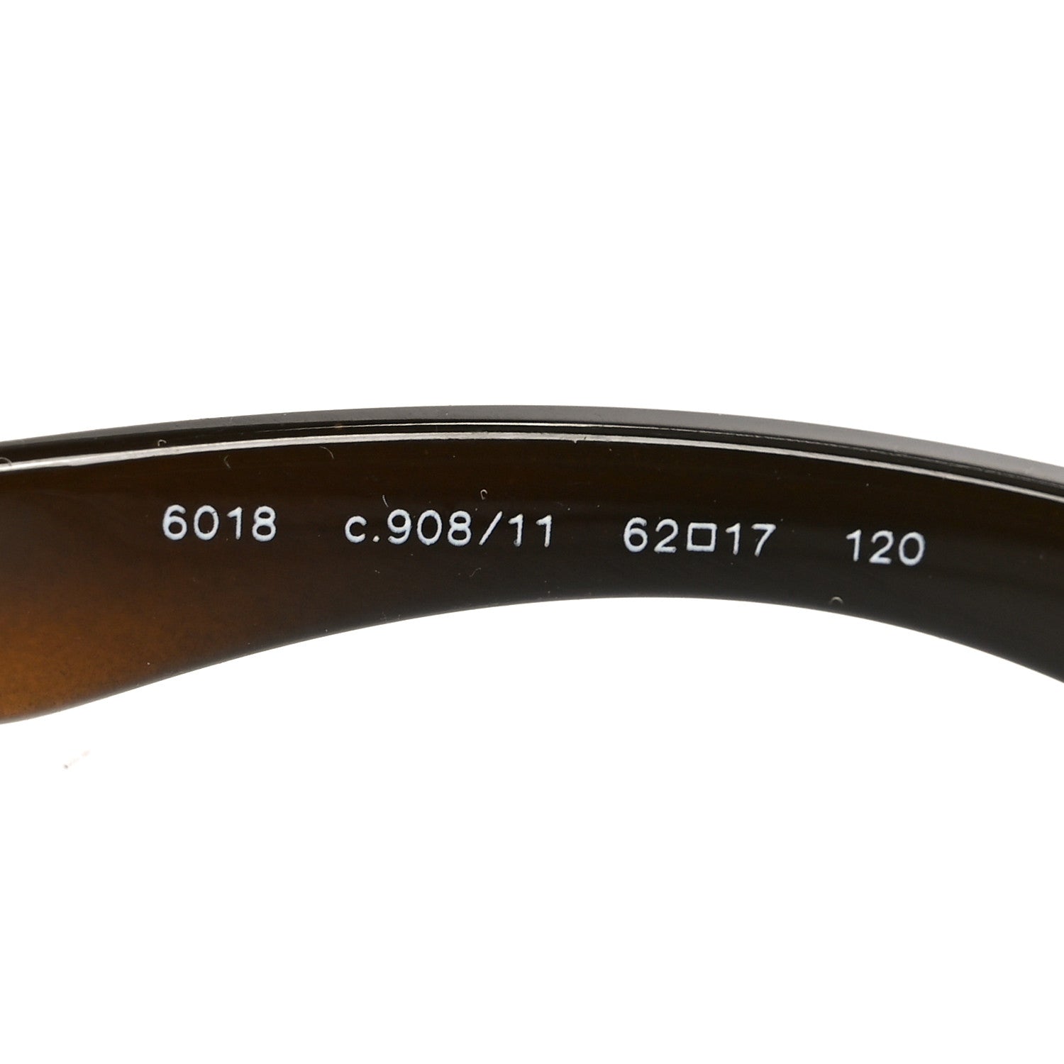 Chanel Acetate CC Sunglasses 6018 Black Brown 6 of 7