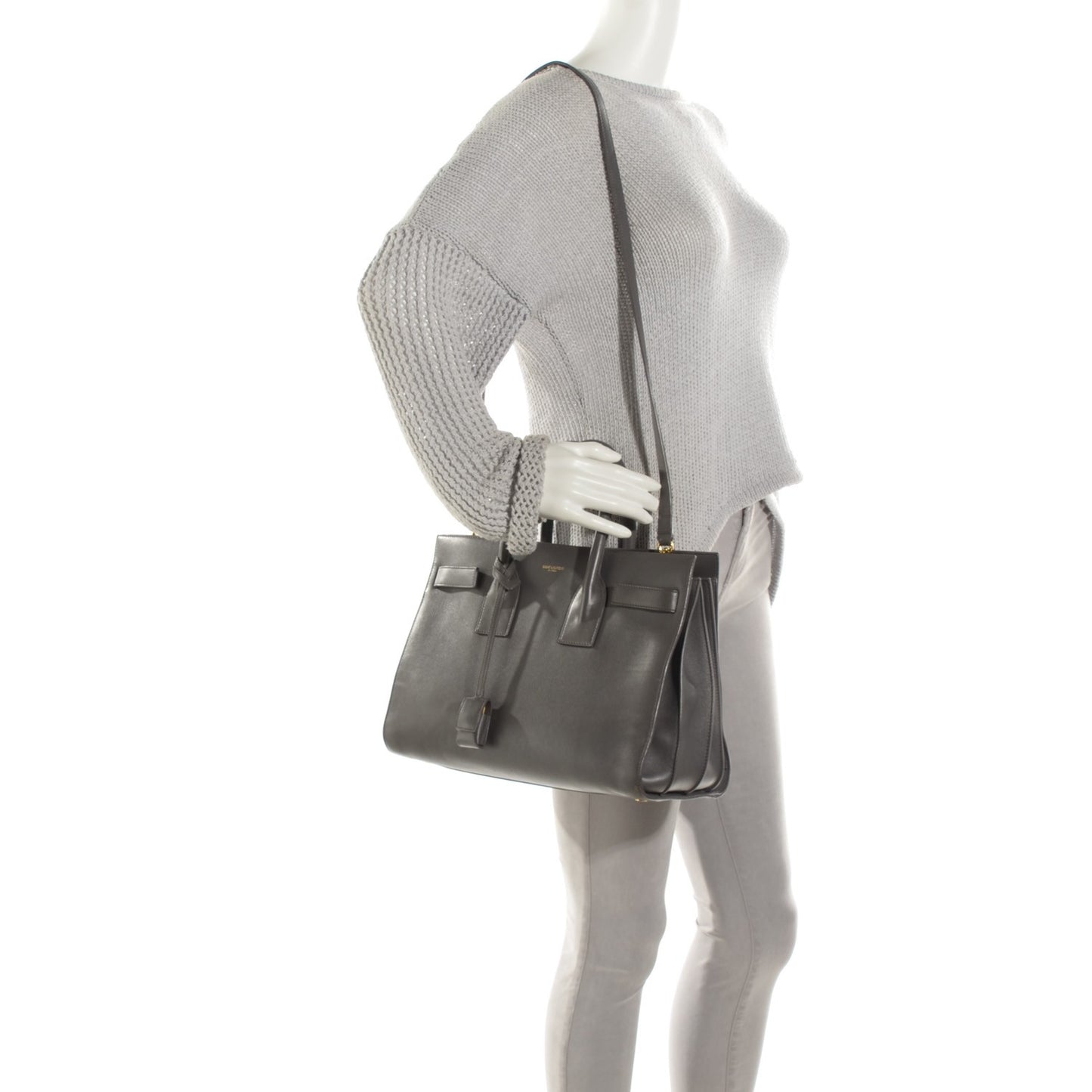 Calfskin Small Sac De Jour Fog