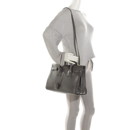 Saint Laurent Calfskin Small Sac De Jour Fog 2 of 7