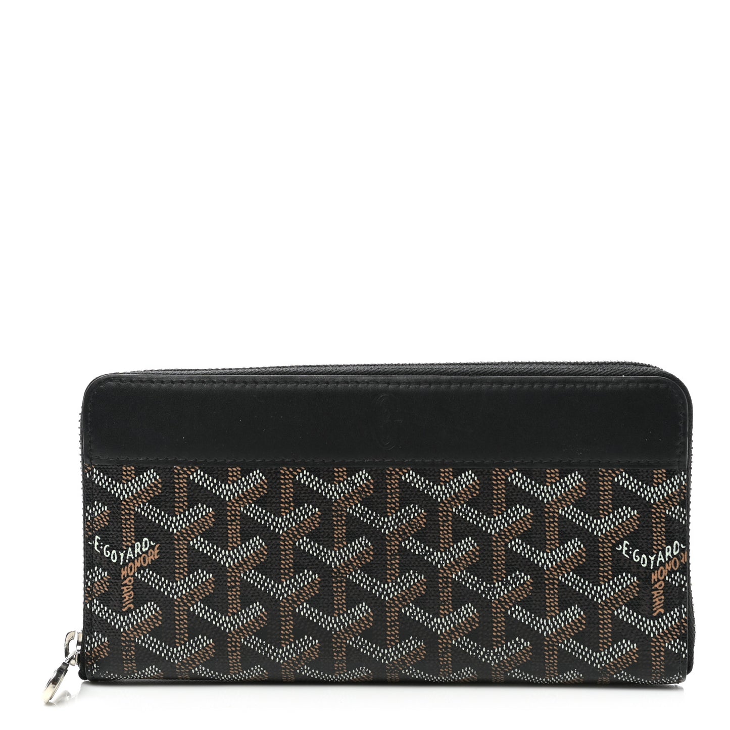 Goyardine Matignon Zip Around GM Wallet Black