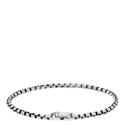 David Yurman Sterling Silver 4mm Box Chain Bracelet 2 of 3