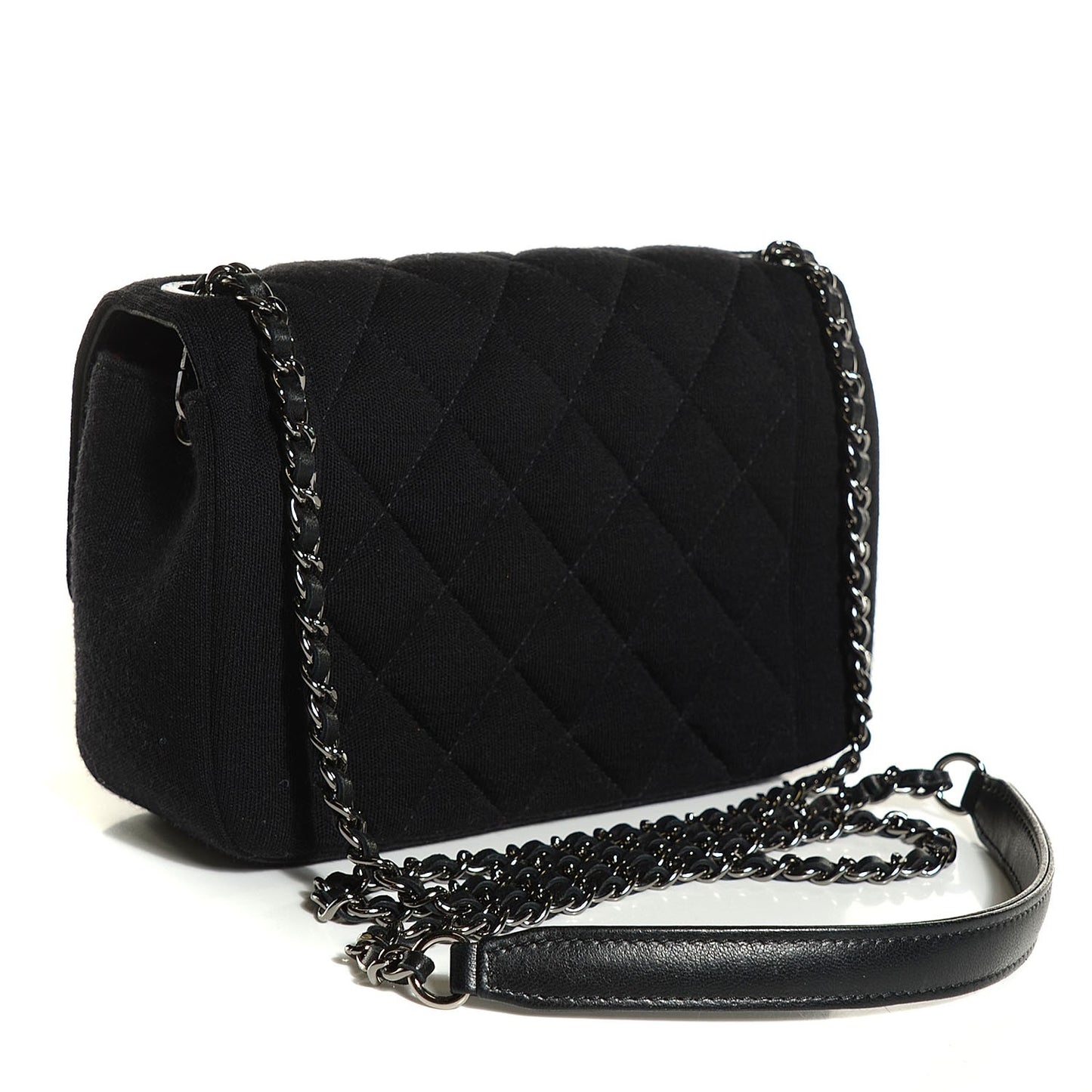 Jersey Quilted Mini Chic With Me Flap Black