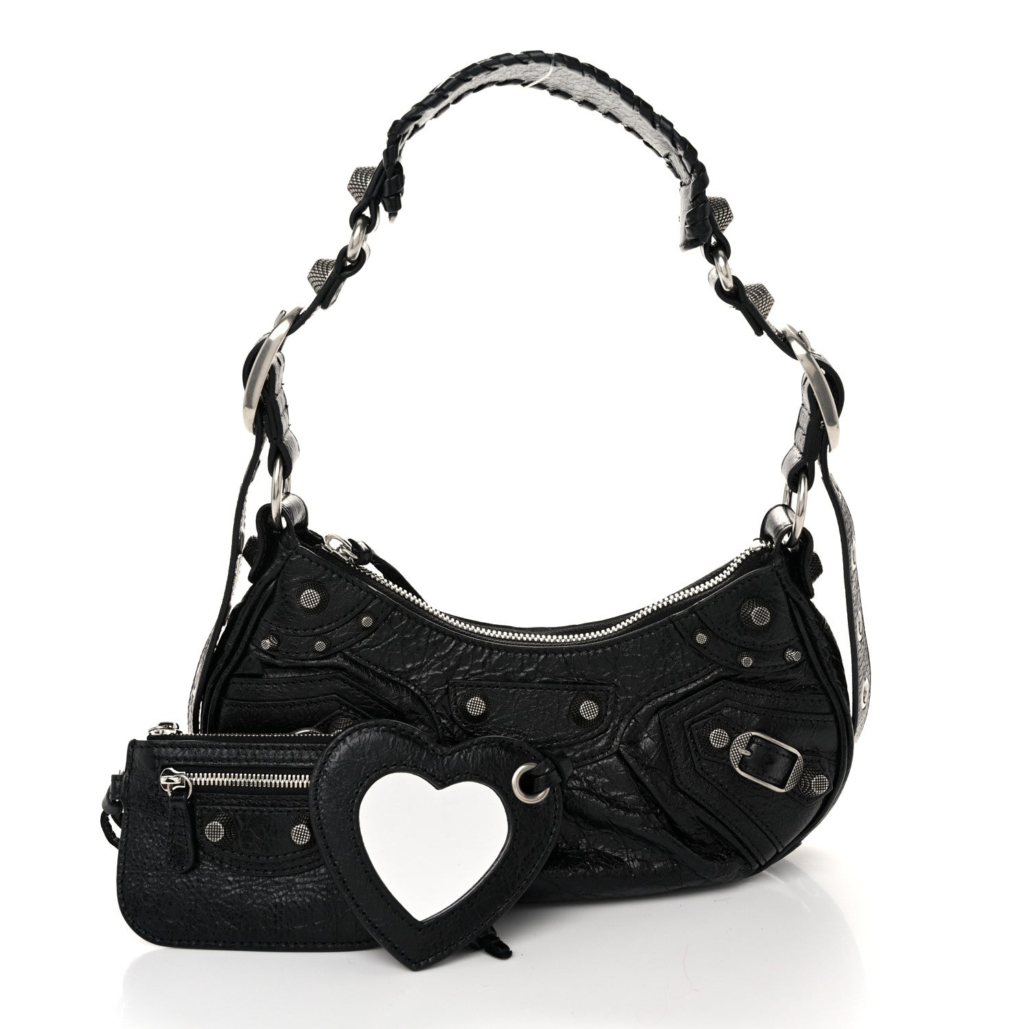 Balenciaga Agneau Arena Le Cagole Shoulder Bag XS Black 3 of 12