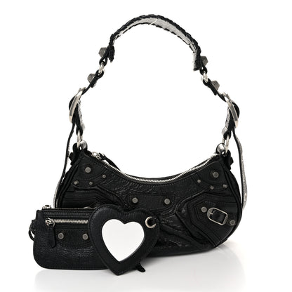 Balenciaga Agneau Arena Le Cagole Shoulder Bag XS Black 3 of 12