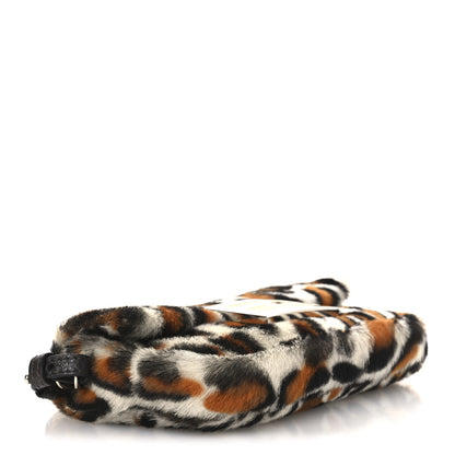 Fendi Calf Hair Leopard Print Phone Baguette Moro 4 of 11