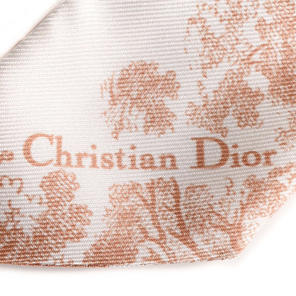 Christian Dior Silk Toile De Jouy Mitzah Scarf Pink 2 of 4