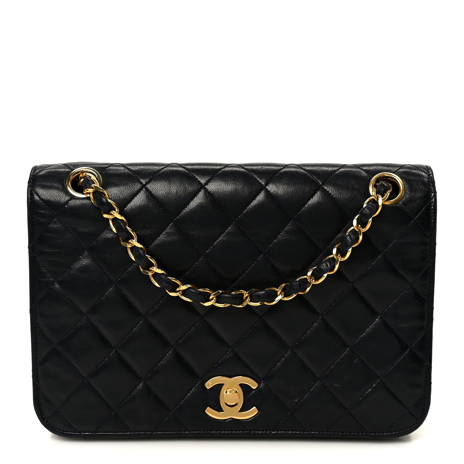 Chanel Lambskin Quilted Full Flap Black 1 of 12