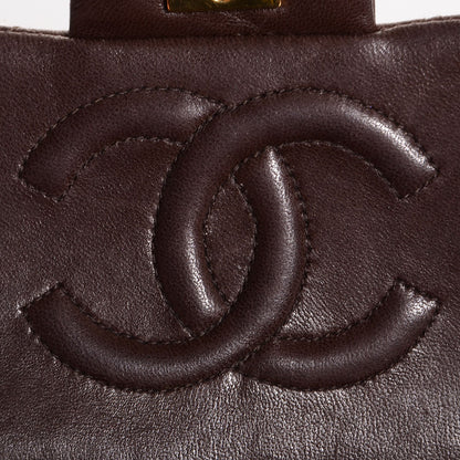 Chanel Lambskin Quilted Mini Square Flap Brown 7 of 10