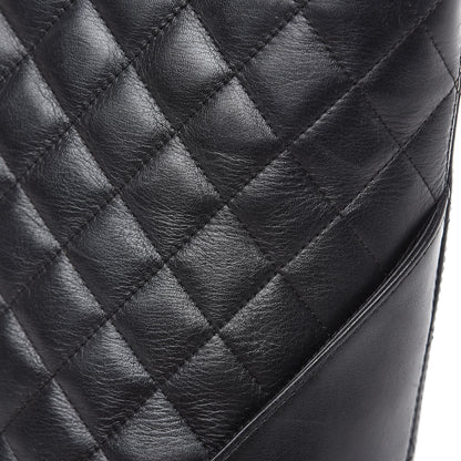 Chanel Calfskin Quilted Medium Cambon Tote Black White 11 of 17