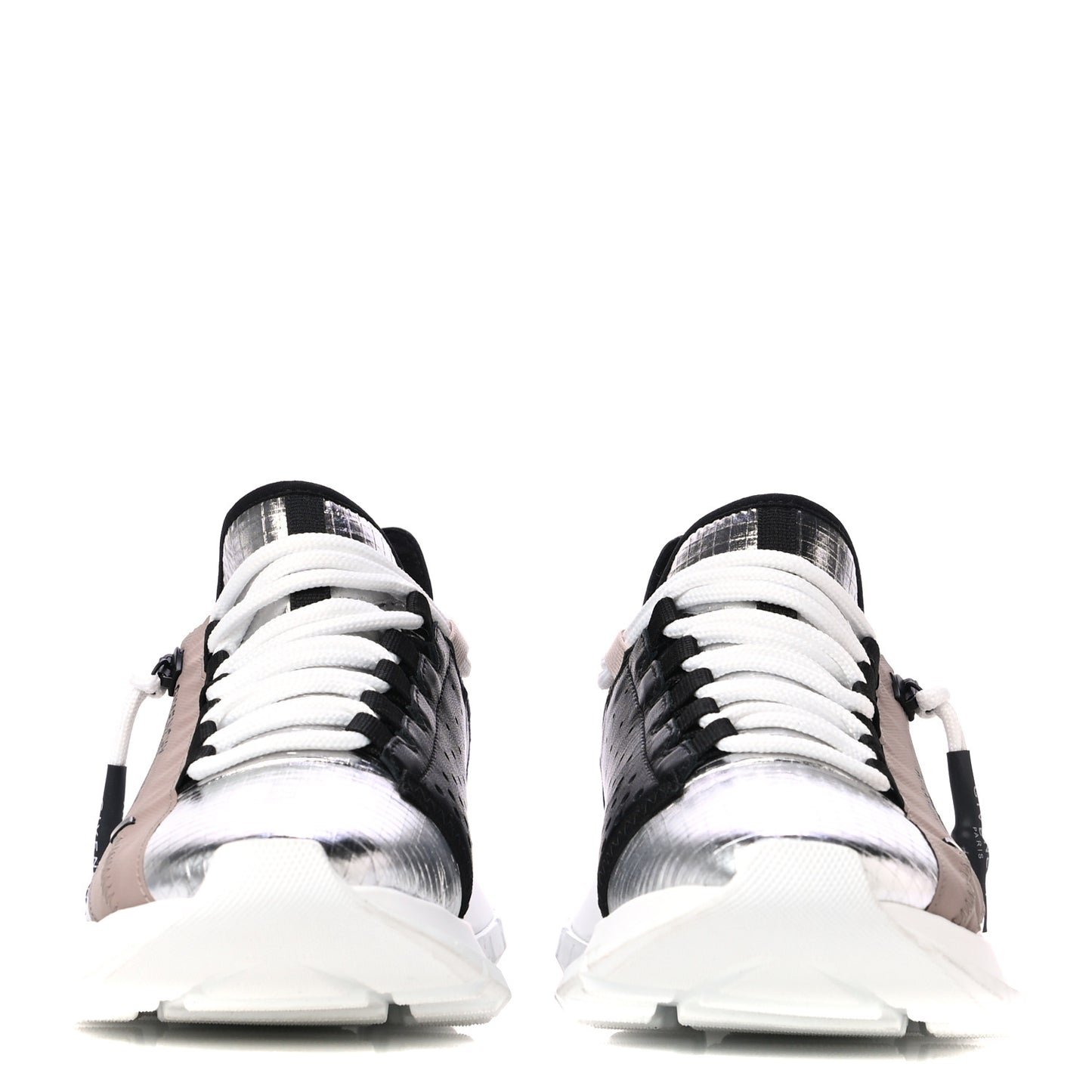 Metallic Spectre Low Runners Sneakers 37.5 Silver Black
