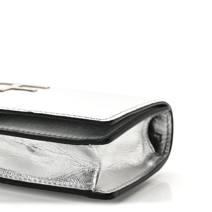 Tom Ford Metallic Palmellato Calfskin TF Mini Bag Silver 9 of 12