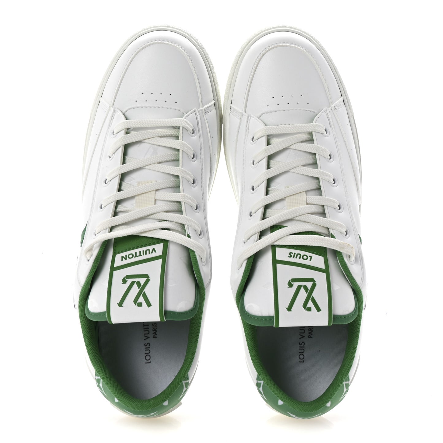Calfskin Charlie Mens Sneakers 9 White Green