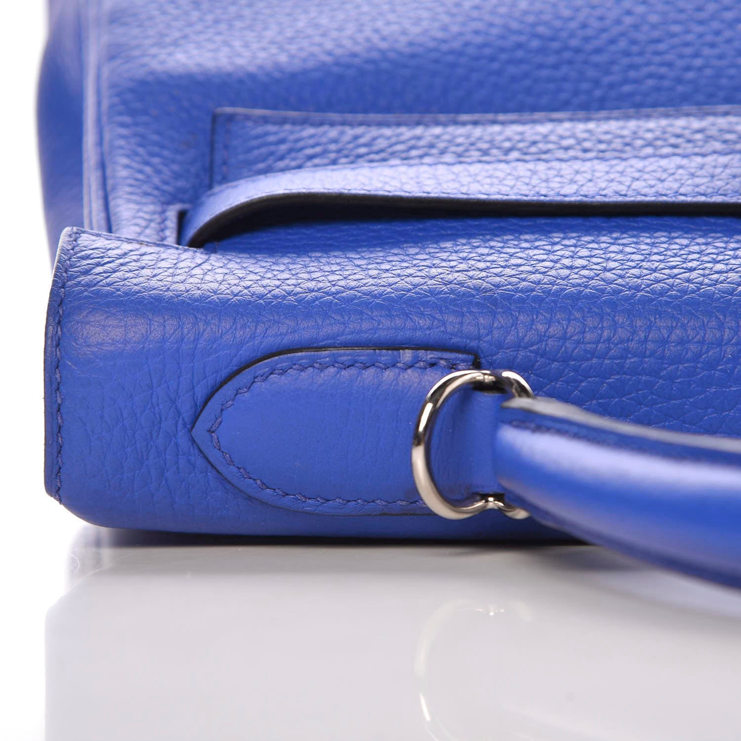 Hermes Taurillon Clemence Kelly Retourne 32 Bleu Electrique 35 of 42