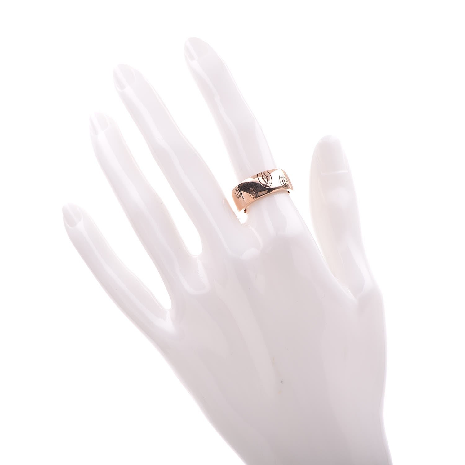Cartier 18K Pink Gold 8mm Happy Birthday Band 52 6 2 of 5