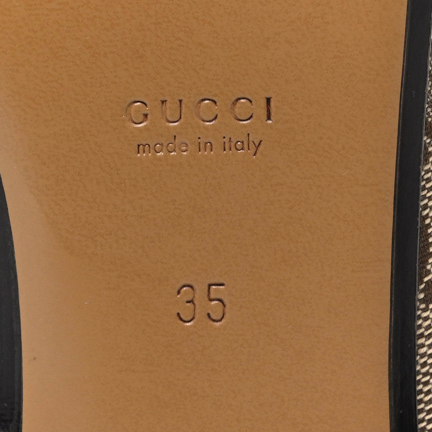 Gucci Canvas GG Monogram Horsebit Womens Princetown Slippers 35 Beige Ebony New Acero 8 of 10