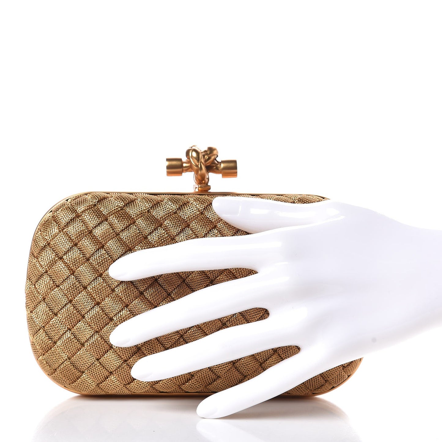 Intreccio Oro Bruciato Knot Clutch