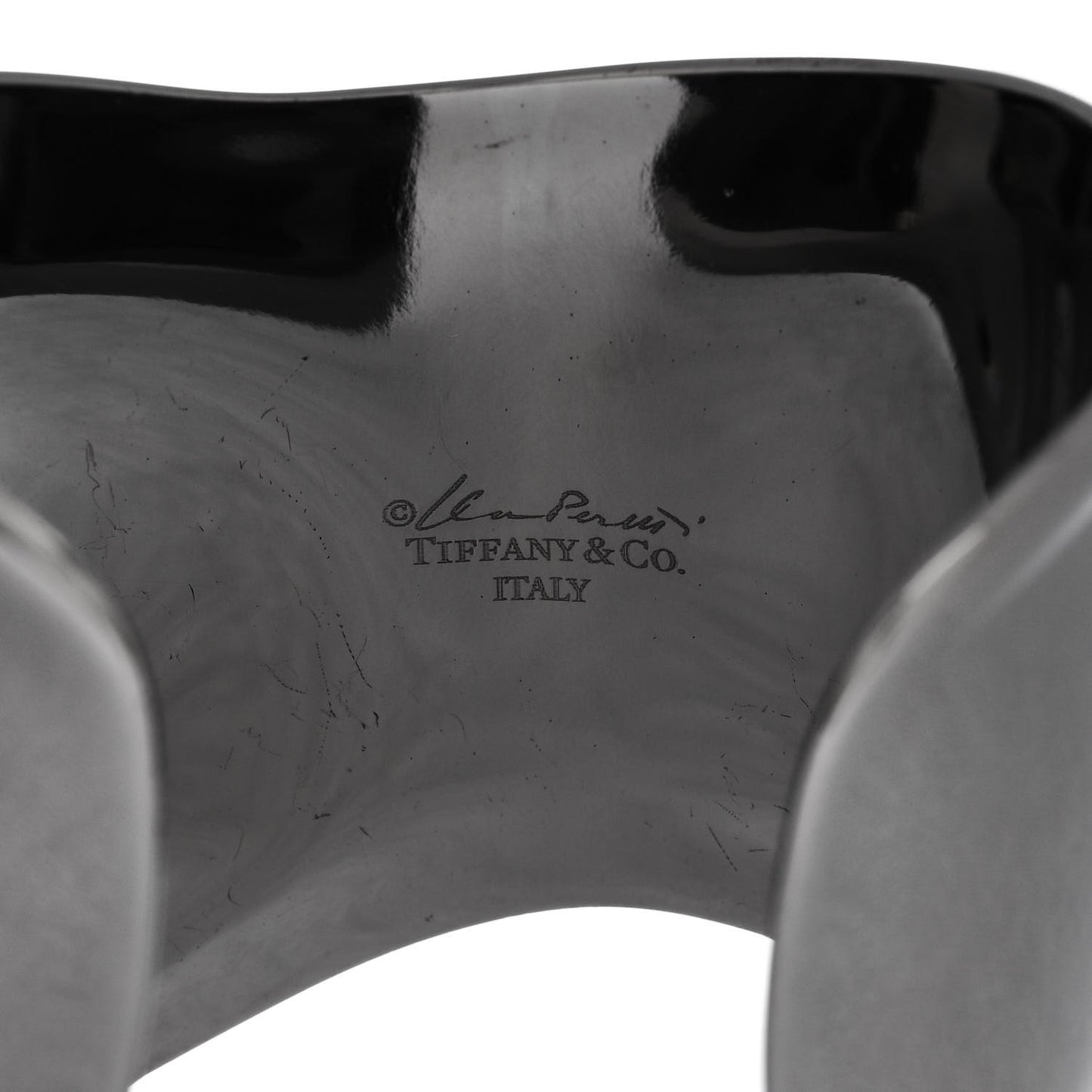 Ruthenium Medium Elsa Peretti Left Wrist Bone Cuff Bracelet
