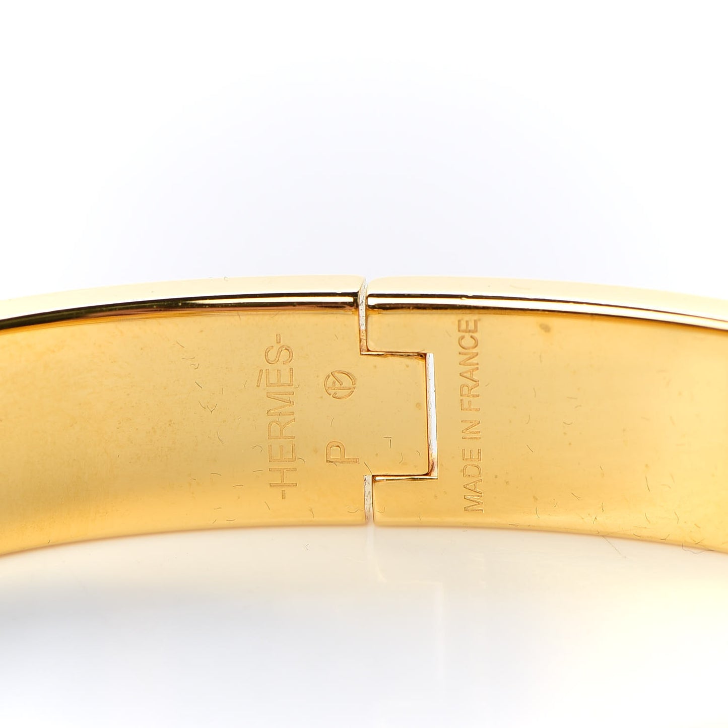 Enamel Narrow Clic Clac H Bracelet PM Black