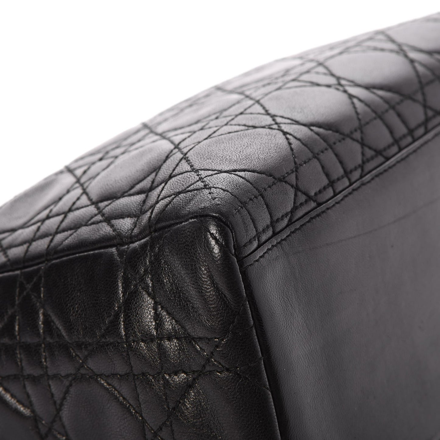 Lambskin Cannage Medium Lady Dior Black