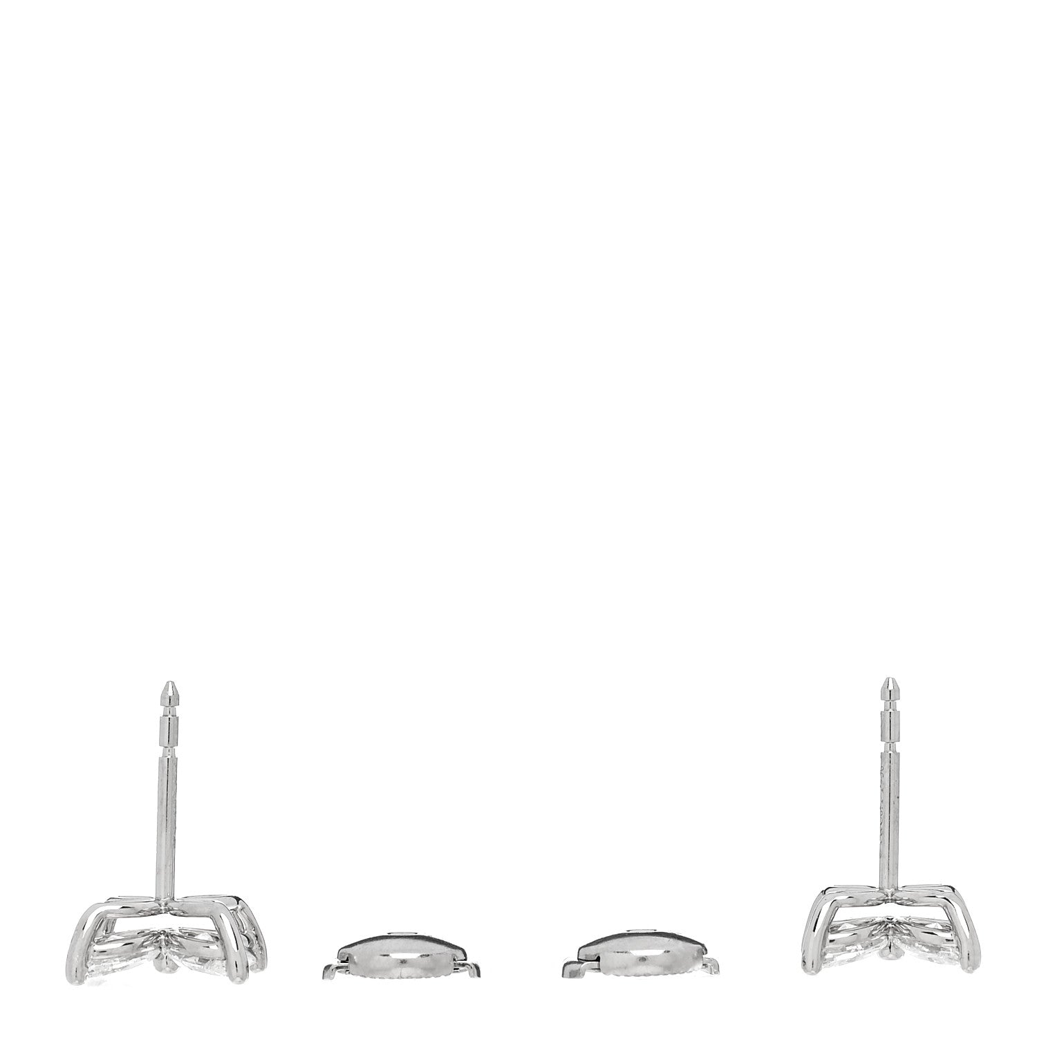 Tiffany Platinum Diamond Large Victoria Earrings 3 of 5