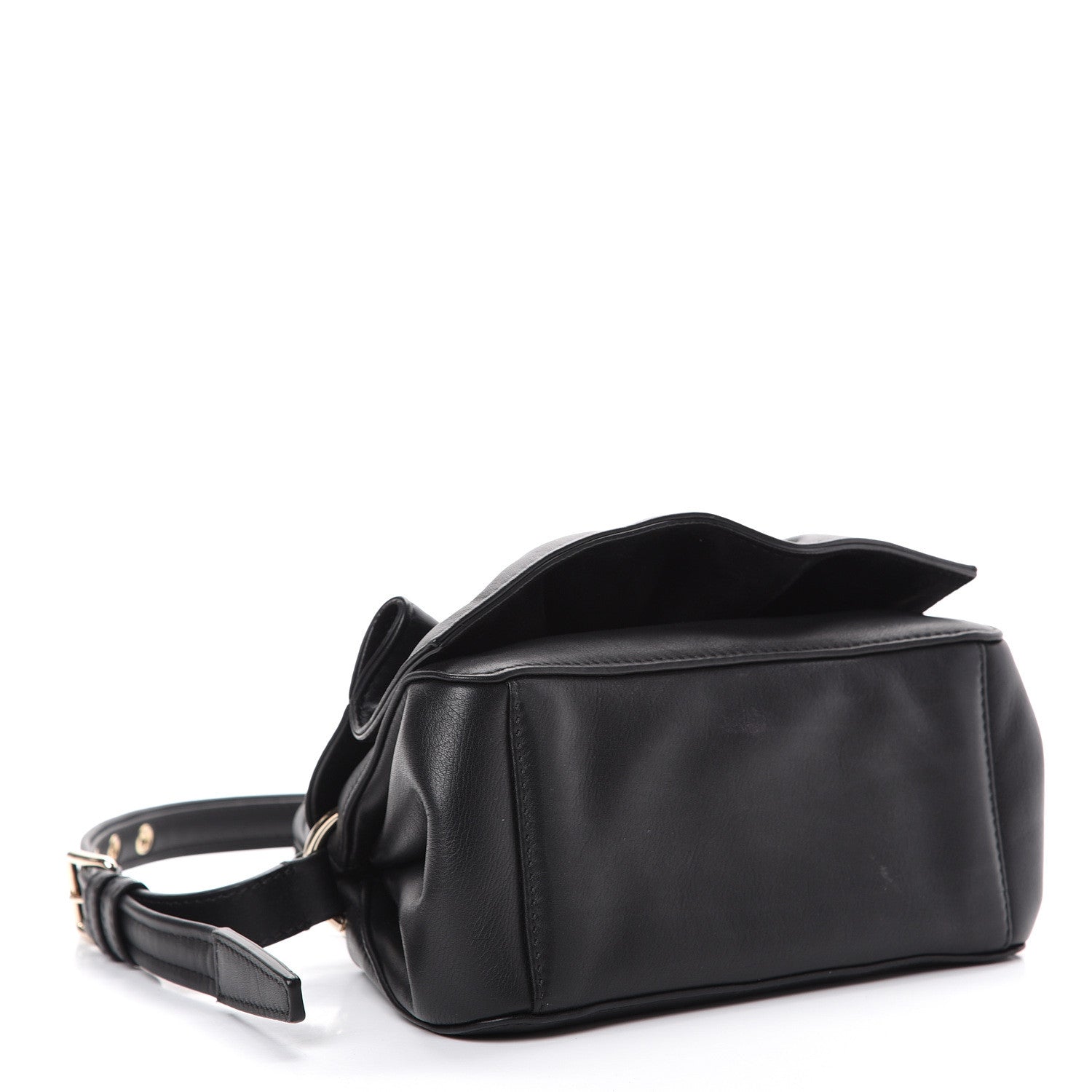 Valentino Garavani Smooth Calfskin Mini Bloomy Crossbody Bag Black 3 of 12