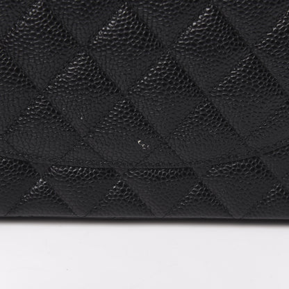 Chanel Caviar Quilted Medium Double Flap Black 11 of 12