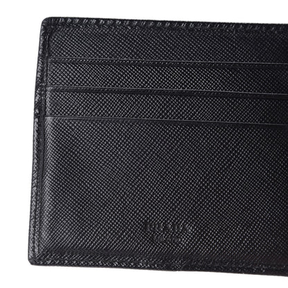 Prada Saffiano Money Clip Bi-Fold Wallet Black 8 of 13