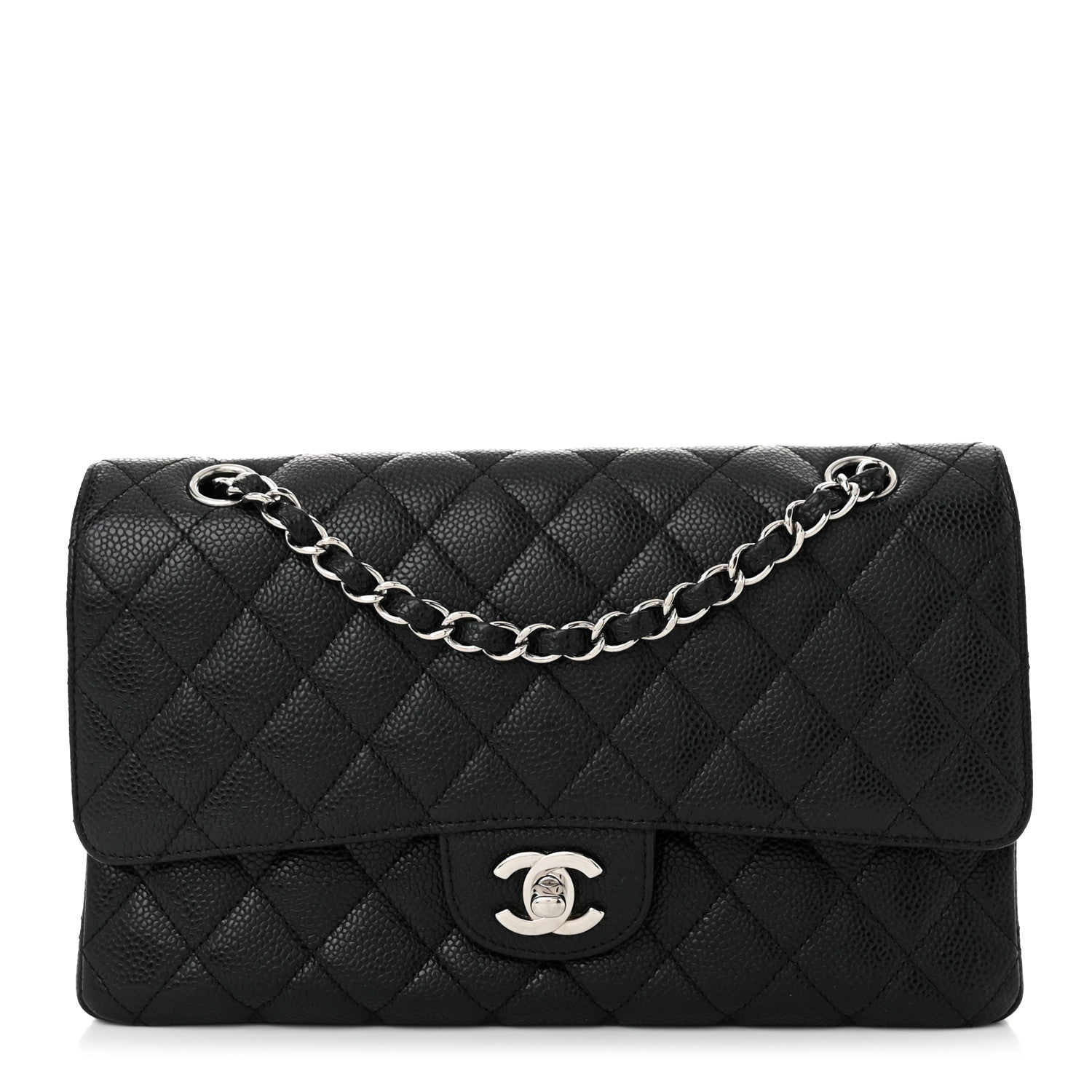 Chanel Caviar Quilted Medium Double Flap Black 1 of 10