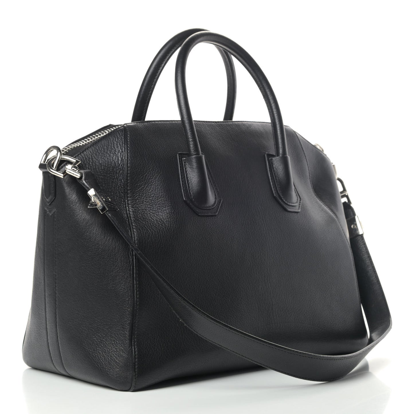 Sugar Goatskin Medium Antigona Black