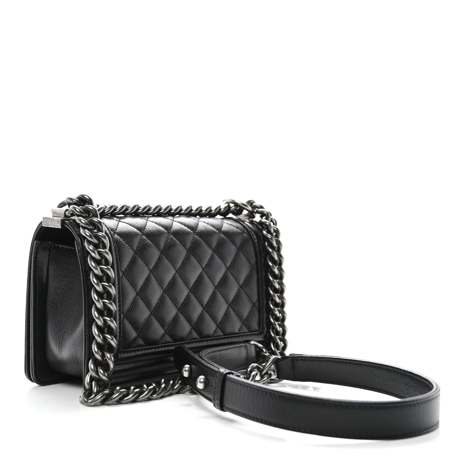 Chanel Caviar Quilted Small Boy Flap Black 3 of 11
