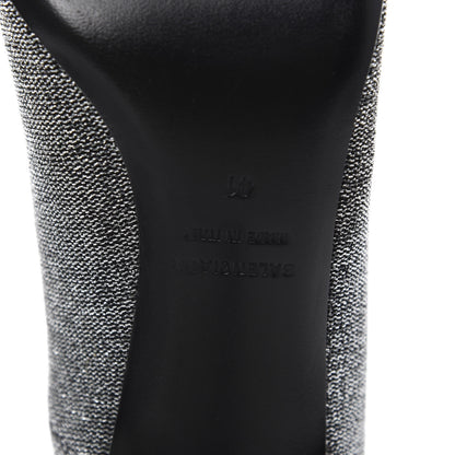 Balenciaga Shiny Fabric Square Knife 80mm Pumps 41 Silver 6 of 9