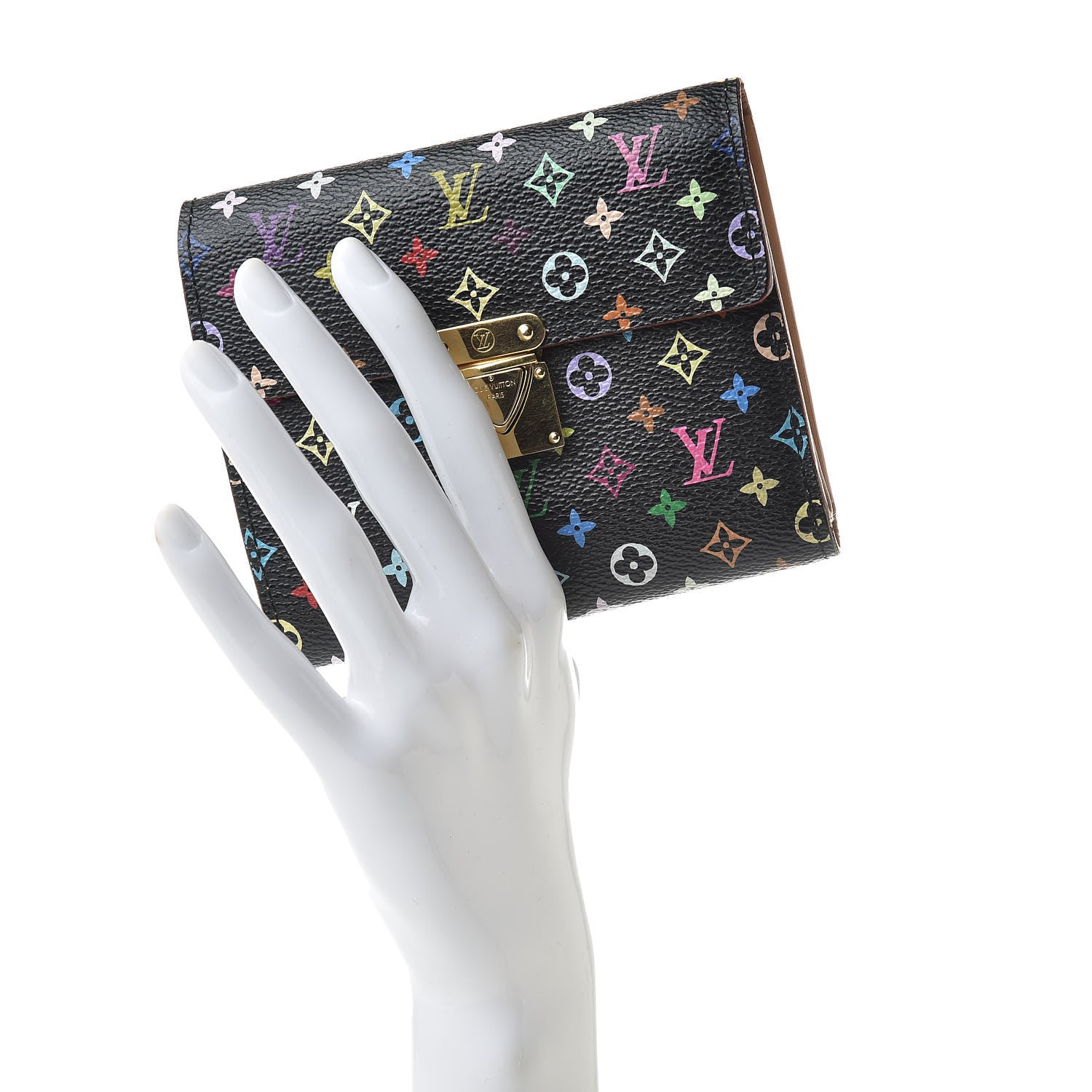 Louis Vuitton Monogram Multicolor Koala Wallet Black 2 of 8