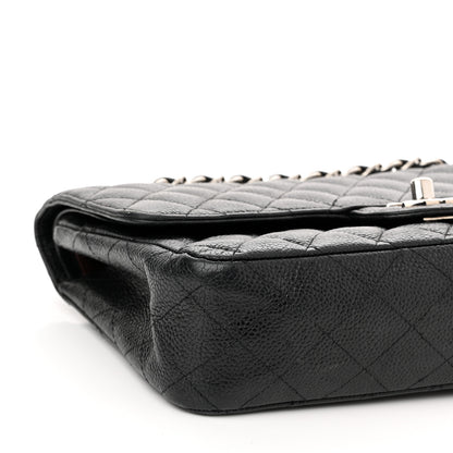 Chanel Caviar Quilted Medium Double Flap Black 9 of 13