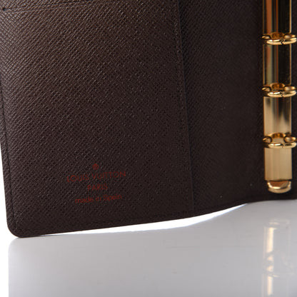 Louis Vuitton Damier Ebene Small Ring Agenda Cover 6 of 6