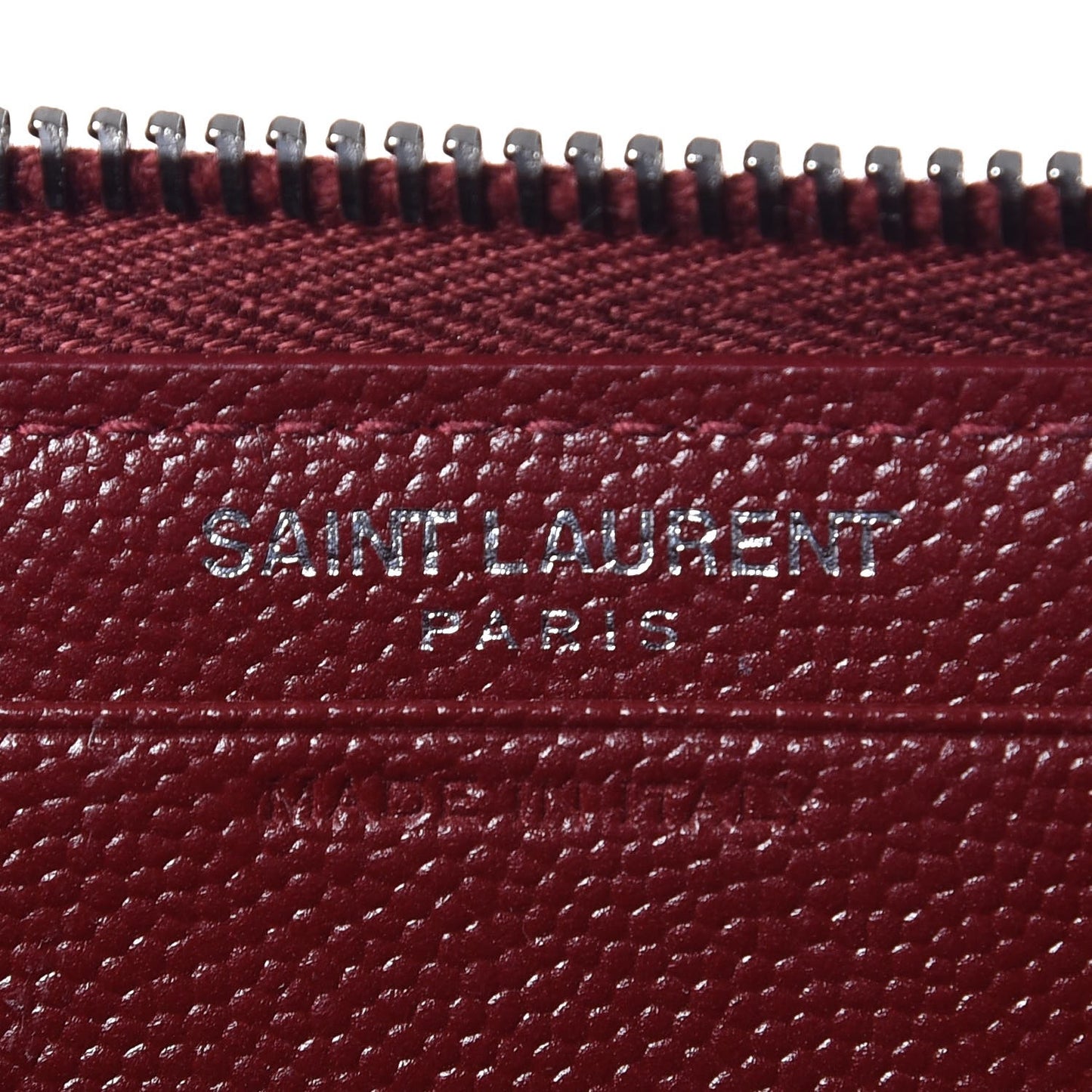 Grain De Poudre Matelasse Chevron Monogram Zip Around Wallet Palissandre