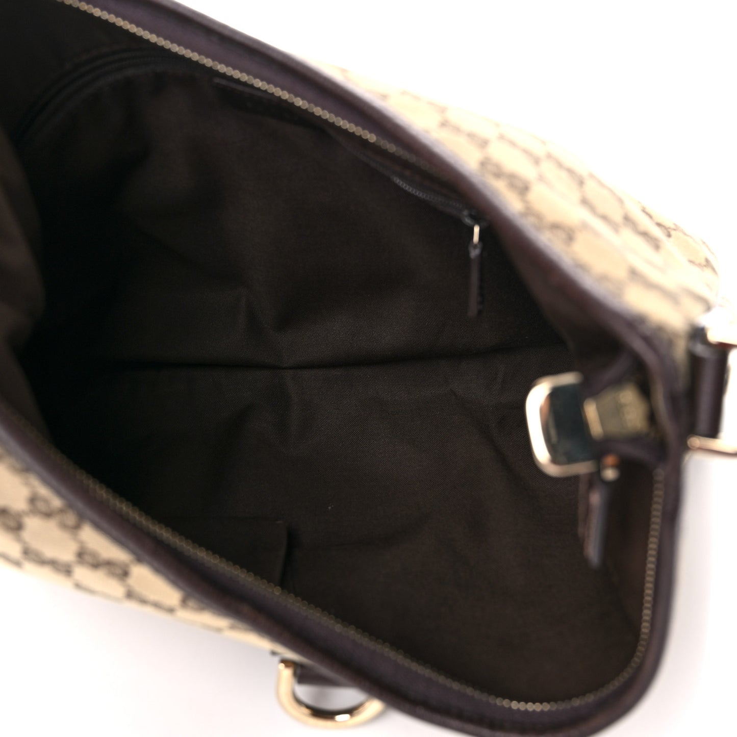 Monogram Large Abbey D Ring Hobo Dark Brown