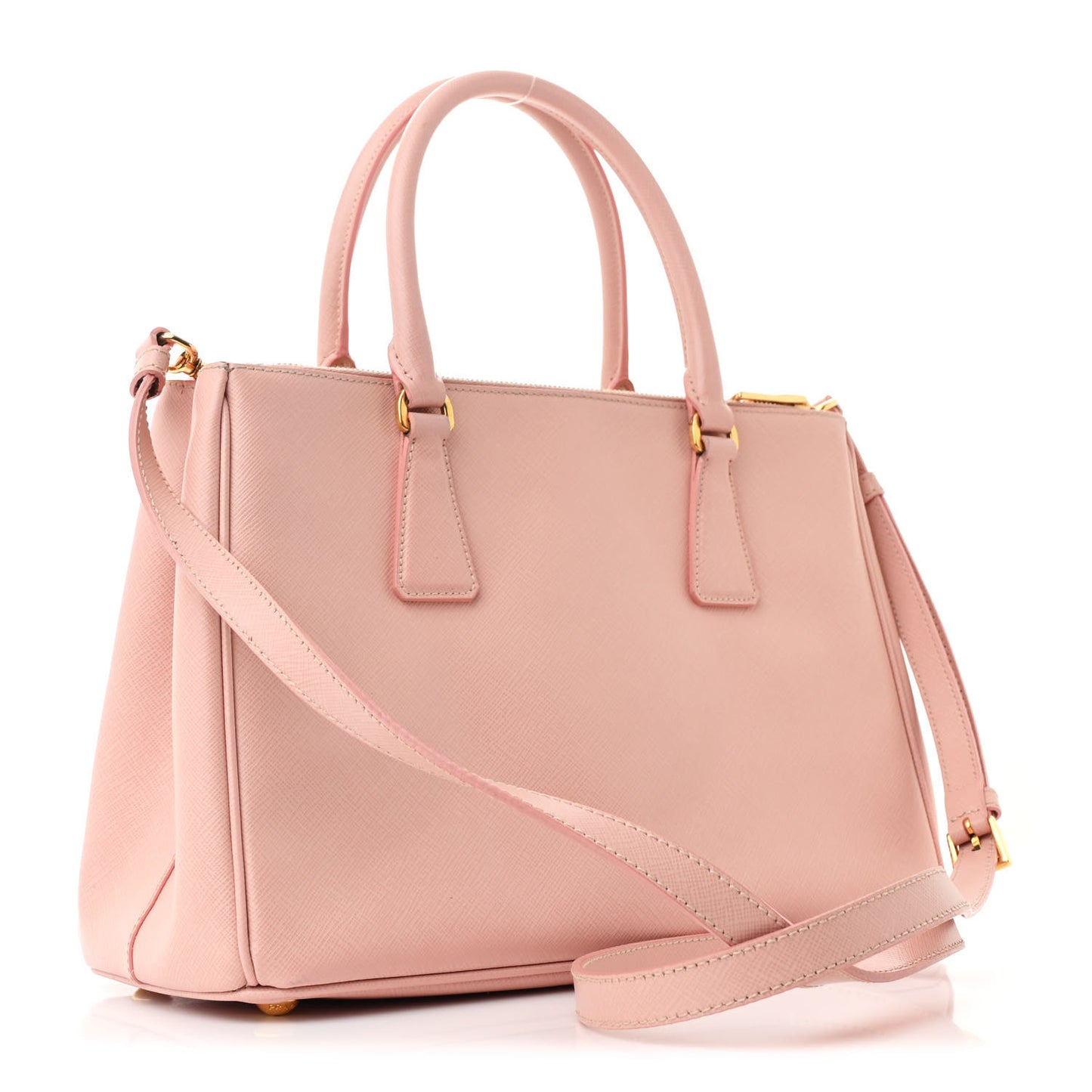 Saffiano Lux Small Double Zip Tote Orchidea