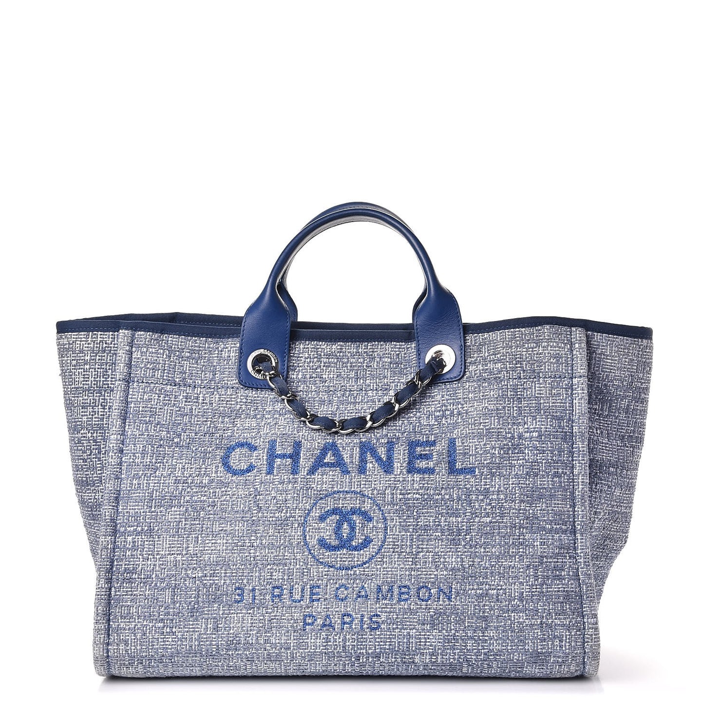 Canvas Large Deauville Tote Blue