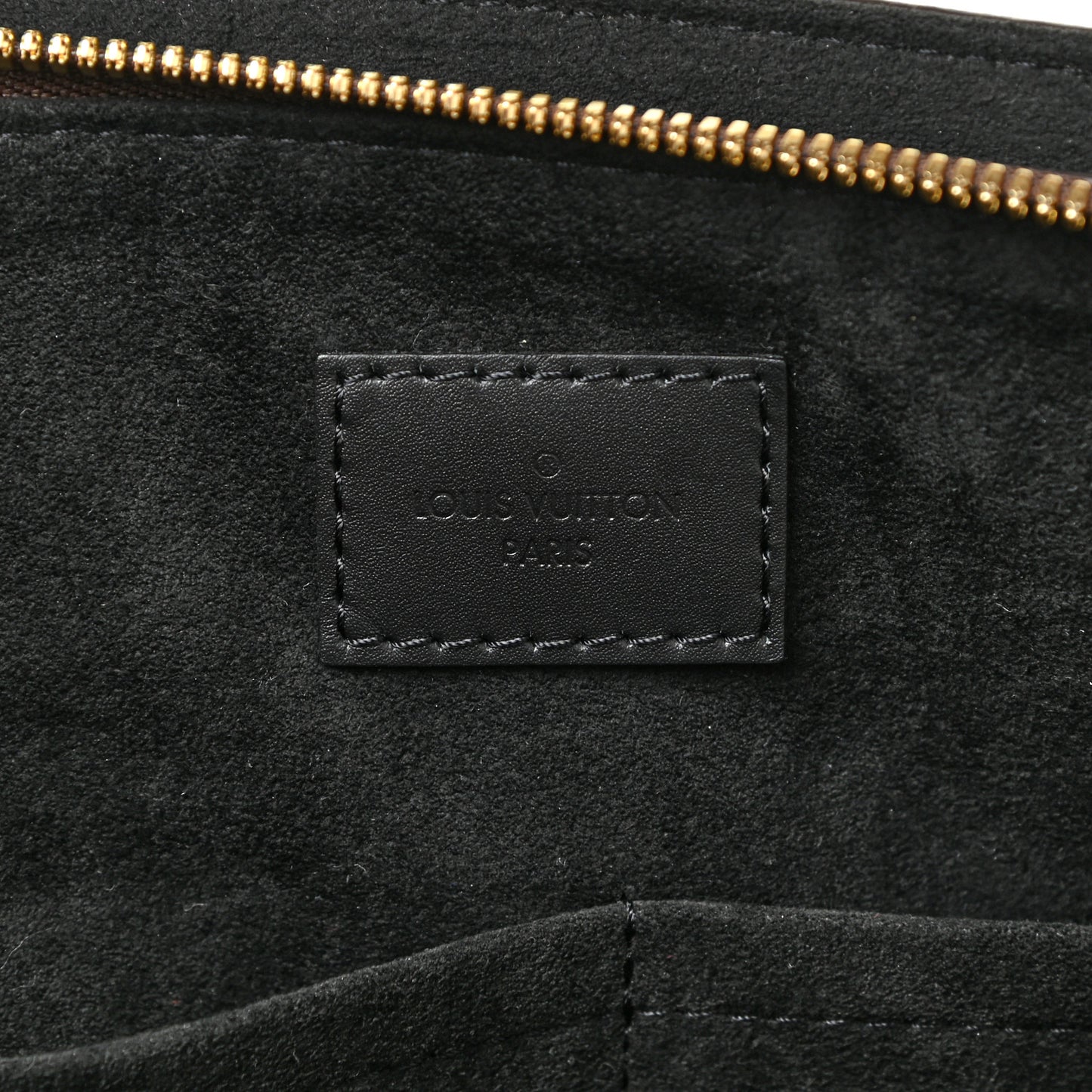 Monogram Flower Zipped Tote MM Black